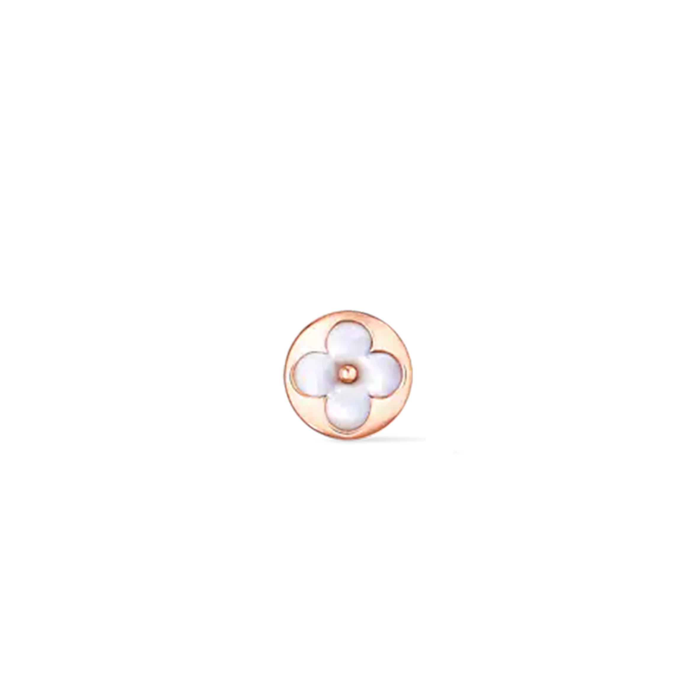 LOUIS VUITTON COLOUR BLOSSOM SUN EAR STUD, PINK GOLD AND WHITE MOTHER-OF-PEARL - PER UNIT Q96425 LOUIS VUITTON COLOUR BLOSSOM SUN EAR STUD, PINK GOLD AND WHITE MOTHER-OF-PEARL - PER UNIT Q96425